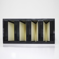 Filtres HEPA SFFILTECH de classe H10-H14 de type V à haute efficacité pour applications CVC et salles blanches