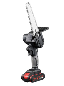 Scie à chaîne sans fil portative de qualité industrielle OEM de 4 pouces, 21 V, 650 W, mini-tronçonneuse à batterie pour le bois - Product Image 5
