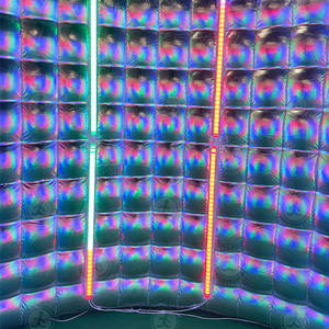 Tente <span class=keywords><strong>Photo</strong></span> Gonflable Portable LED pour Ballons, Toile de Fond 8,5*8ft, Enceinte Ronde 360° Étanche avec Souffleur - Product Image 3