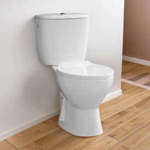 Inodoros de Dos Piezas Fohome de Estilo Europeo, Cerámica Sanitaria, Montaje en Suelo, Sifón PS, Compactos - Product Image 1