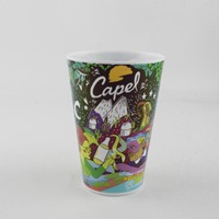 Gobelet en plastique personnalisé imprimé par sublimation, 400 ml, gobelet réutilisable en PP pour boissons