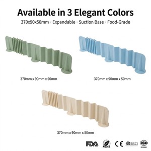 Protection anti-éclaboussures extensible en silicone pour évier avec ventouses, barrière anti-éclaboussures pour comptoir de cuisine - Product Image 4