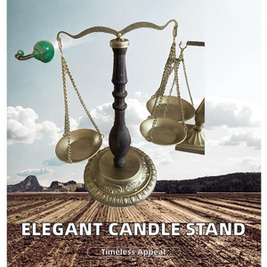 Candelabro de Metal Dorado de Estilo Minimalista, Portavelas Romántico con Forma de Pirámide, Decoración Creativa para Mesa de Bar de Estilo Europeo - Product Image 2