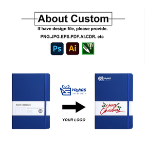 Tùy chỉnh A5 máy tính xách tay Tạp Chí cho Giáng sinh chương trình khuyến mãi PU da bìa cứng chủ đề may in vải bìa cho nhật ký sử dụng - Product Image 2