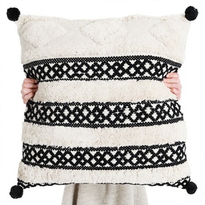 Bohemian Pillow Cushion <b>Cover</b> Geometry Embroidered Tassel EmbroideryLong Pillowcase Living Room <b>Sofa</b> Home Decor Customized - Product Image 1