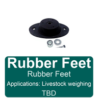Pieds en caoutchouc HCE pour cellules de pesage sur barre de pesée avec fixation par trou de vis pour le pesage du bétail