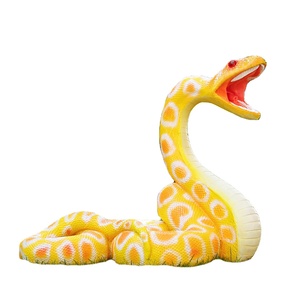 Escultura de Serpiente de Fibra de Vidrio en Stock para Decoración de Parques Temáticos, Zoológicos y Jardines - Product Image 1