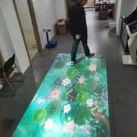 Le système de projection interactif sol/mur prend en charge 8 projecteurs avec des effets personnalisés