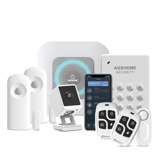 24 hours day and night safety monitor smart home alarm security 4G GSM alarm system via smartphone app on Android and IOS