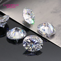 Cadermay D VVS1 Moissanita Ovalada 2*4mm-10*14, Piedras Preciosas de Moissanita Sueltas al por Mayor, Moissanita Sintética de Lujo
