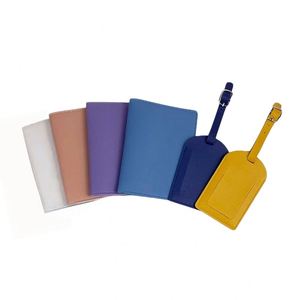 Porte-passeport en cuir PU 2026, étui portefeuille en cuir, ensemble de couverture de passeport et d'étiquette de bagage avec logo personnalisé - Product Image 2