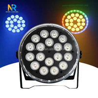 Projecteur LED Par RUIEN Slim 18x10W RGBW IP33 Ra90 DMX à contrôle sonore pour clubs KTVC