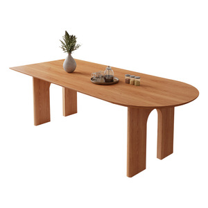 Mesa de centro de estilo simple, hecha de madera pura, con estructura mecánica para hacer que el cuerpo sea más estable - Product Image 3