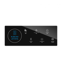 Control de invitados de hotel, tipo de aparato eléctrico, placa de superficie, tarjeta de interruptor, toma de enchufe eléctrico, ajuste de temperatura de vidrio, vidrio templado por voz