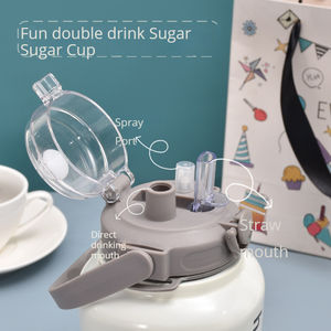 <span class=keywords><strong>1l</strong></span> 316 acier inoxydable tasse à vide en plein air portable Sports <span class=keywords><strong>thermos</strong></span> carré isolé avec poignée en paille vente en gros - Product Image 3