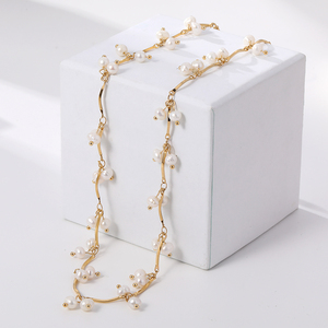 Collier tendance de luxe en acier inoxydable plaqué or, ensemble de bijoux personnalisés pour femmes - Product Image 1