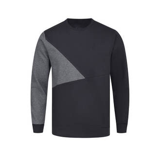 Low Moq algodón cuello redondo sudaderas personalizadas Casual Oversize cuello redondo manga larga liso gota hombro sudaderas - Product Image 2