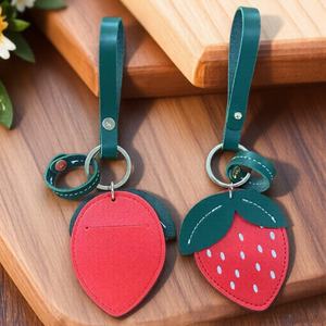 Llavero de Cuero PU con Forma de Limón para Mujer, Pequeño y Fresco, Colgante para Bolso - Product Image 5