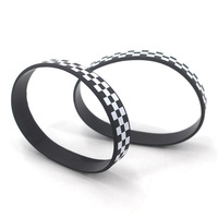 Prix usine En Stock Motif Damier Impression Confortable Bracelet En Silicone Adulte Individuellement Mode Bracelet En Silicone