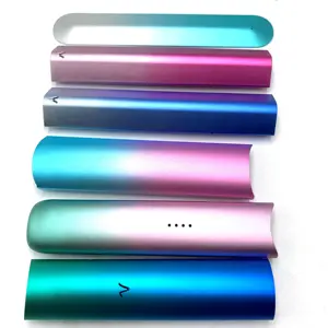 Pièces de coque en aluminium, 50 pièces par lot, dégradé de couleur, anodisée