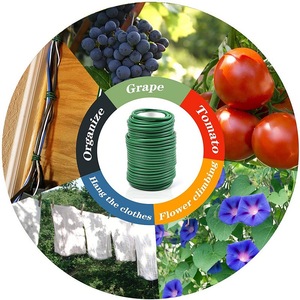 Al por mayor, 10m de Ataduras de Cable para Jardinería, Hilo Verde Flexible y Doblable para Plantas, Alambre de Soporte para Jardín, Reutilizable, de Acero Recubierto de Goma - Product Image 2