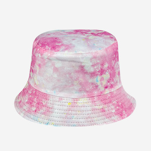 Unisex Poly Cott Wales Utility Order Soft Jaquemus Festival Blue Printed Bucket Hat - Product Image 3