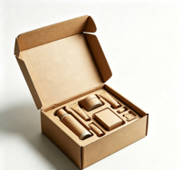 Petites boîtes d'expédition QYTEC en forme d'avion avec doublure en éponge pour l'électronique grand public - Emballage personnalisé pour parfums, boîtes cadeaux à emporter