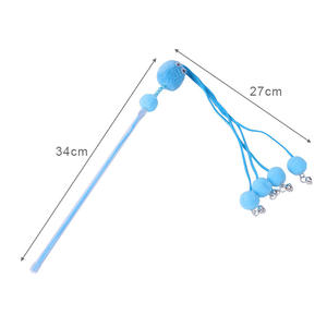 Balle en peluche pour chat, jouet mignon, chaton interactif, cloche, jouets pour <span class=keywords><strong>chats</strong></span>, <span class=keywords><strong>jeu</strong></span> de mastication, canne d'entraînement, accessoires pour <span class=keywords><strong>chats</strong></span> - Product Image 6