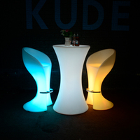 Chaise de bar LED en gros, 102 cm, économe en énergie, autonomie 8-12h, pour la décoration de restaurants et cafés, chaise de bar étanche pour terrasse