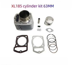 Accessoires de moto, pièces de moteur de moto adaptées à Honda XL185, cylindre 63 mm, piston, segments de piston, kit de cylindre. - Product Image 2