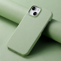 Étui de protection en cuir de litchi uni de couleur pure pour iPhone 18 Pro Max, compatible avec les coques de téléphone iPhone 17, 16, 15, 14, 13, 12, 11