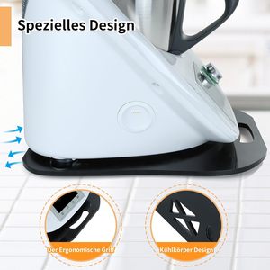 Planche de glisse en acrylique pour <span class=keywords><strong>Thermomix</strong></span> TM6 TM5 Glisseurs Déplacement sans effort Planche roulante en acrylique - Product Image 5