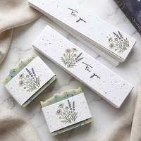 Envoltorio de Jabón de Papel con Semillas Personalizado |   Etiqueta de Jabón Plantable 100% Biodegradable |   Envases Sostenibles para Jabón Artesanal