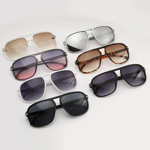 Summer vacation self-driving simple <b>sunglasses</b>, <b>large</b>-framed slimming <b>sunglasses</b> for men and women, UV protection <b>sunglasses</b> - Product Image 2