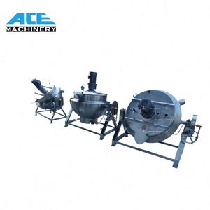 Cuisinière à riz de 100 litres pour restaurant, wok inclinable, marmite de cuisson, mélangeur intelligent, bouilloire électrique à double enveloppe - Product Image 2