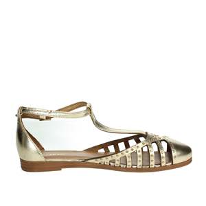 Sandalias Planas para Mujer, Marca Frau, con Tira en T Plateada, Zapatos de Verano con Tiras - Product Image 4