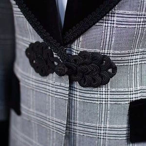 MTM hecho a medida hombres esmoquin trajes <span class=keywords><strong>de</strong></span> boda hecho a mano personalizado chaqueta pantalón <span class=keywords><strong>chaleco</strong></span> hombres <span class=keywords><strong>ceremonia</strong></span> fiesta traje Casual - Product Image 4