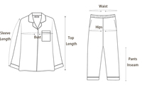 Pyjamas pour femmes, ensembles de vêtements de nuit de Noël, imprimé cœur mignon, manches longues, tissu satiné, saison printemps-été