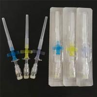 Cathéter IV jetable pour animaux 22g24g26g / Cathéter IV / Tube IV pour animaux Chat Chien