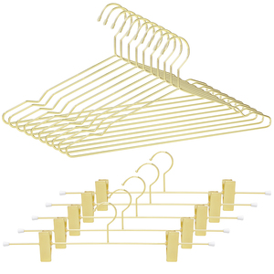 בגדים תיל זהב מבריק מתכת קולבים מתכתי כבד קולבים עבור שמלת כלה - Product Image 1