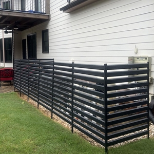 Panel de valla DE PANTALLA DE PRIVACIDAD DE Metal para exteriores, Kit de cubierta de CA sin excavación para equipo de piscina de cubo de basura, Partición de barrera de jardín - Product Image 2