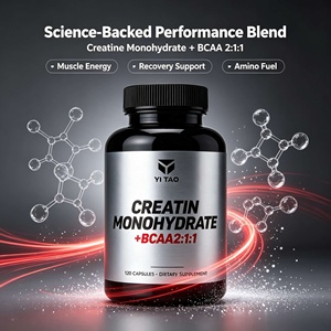 Creatina Monohidrato BCAA 2:1:1 en Cápsulas, Suplemento Dietético, 120 Cápsulas, Nutrición Deportiva OEM - Product Image 2
