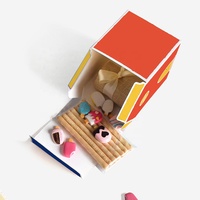 Boîte d'emballage 3D pour bonbons et biscuits de Noël, coffrets cadeaux pour Noël, décorations de fête d'entreprise