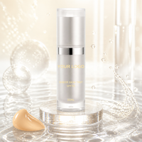 Fond de teint liquide sans logo 30 ml, maquillage, écran solaire, léger, hydratant, longue tenue, teinte transparente pour la peau avec SPF 55
