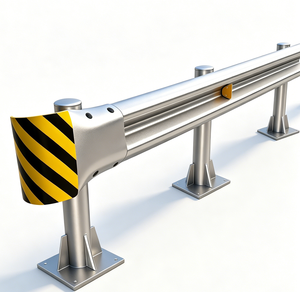 Barrière de sécurité routière en acier thermolaqué anti-corrosion pour l'Orient-Moyen-Orient, prix de gros - Product Image 1