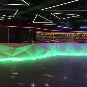 Barra de <span class=keywords><strong>Bar</strong></span> Grande de Superficie Sólida Blanca con Diseño de Diamante <span class=keywords><strong>y</strong></span> Luces RGBCW para Club Nocturno - Product Image 2
