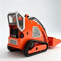 Mini-chargeuse sur chenilles en caoutchouc de petite taille, moteur essence Runtong Euro5, capacité de levage 200 kg, pour travaux agricoles et de construction