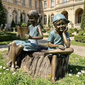 Estatuas de Bronce de Alta Calidad, <span class=keywords><strong>Nuevo</strong></span> Diseño, Tamaño Real, para Parques al Aire Libre, Madre e Hijo - Product Image 5