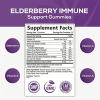 Gummies de Sureau en Gros pour la Nutrition Cérébrale et le Soutien du Système Immunitaire à base de Vitamine C