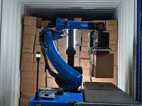 Robot de chargement et de déchargement automatique de conteneurs, machine de palettisation à chenilles IA pour cartons et camions